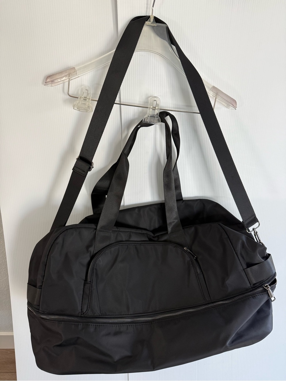 Black Duffel Tote Bag - Classic Utility Carry